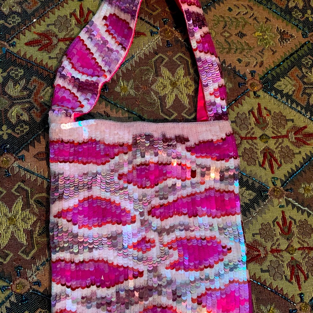 Christian Livingston Vintage Small Sequin Handbag